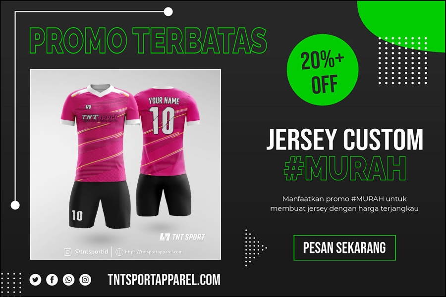 Jersey Futsal magenta dan pink