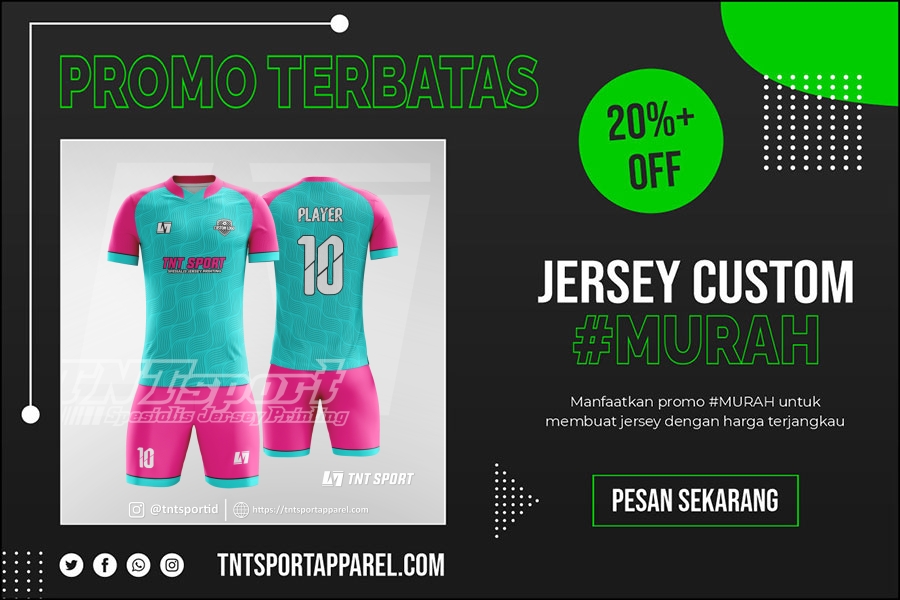 Jersey Futsal Artistik, pink dan Tosca