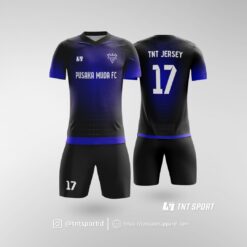 Jersey Futsal Biru Neon Hitam