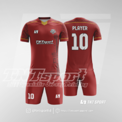 Jersey Futsal Motif Tugu Jogja Merah